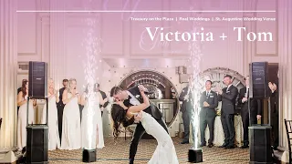 Victoria + Tom's Wedding at The Treasury on The Plaza | St. Augustine Wedding Venue