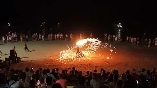 Krabi 2024: The Most Amazing Fire Show at Ao Nang Beach 2024, Krabi Thailand