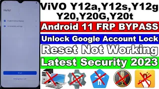 Vivo Android 11 FRP Bypass Y12A,Y12S,Y12G,Y20,Y20G,Y20T Without Pc | Settings Not Open