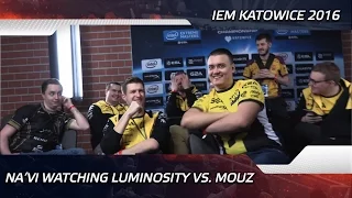 Na'Vi watching Luminosity vs. Mouz @ IEM Katowice 2016 (ENG SUBS)