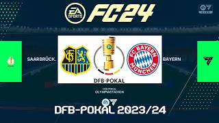 FC 24 Saarbrucken vs Bayern Munich | DFB Pokal 2023/24 | PS5 Full Match