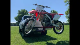 Building a easy dirtbike hitch carrier