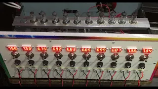 Hybrid car battery charging and discharging machine making