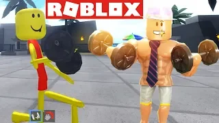 ДРЫЩ КАЧОК ПОКОРЯЕТ ПЛЯЖ | Roblox - Weight Lifting Simulator 3