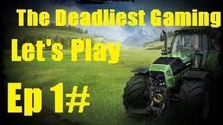 Let's Play Farming Simulator 2013 Ep1-Harvesting Wheat (Xbox360)