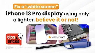 iPhone 13 Pro "White Screen" Fixed with lighter?!