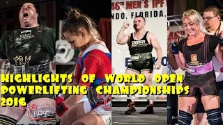 Лучшие моменты Чемпионата Мира IPF 2016// Highlights of World Open Powerlifting Championships 2016
