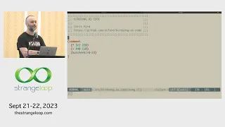 "Birdsong as code" by Chris Ford (Strange Loop 2023)