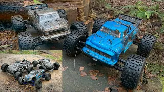 4 Trucks Bashing but Only one will Survive