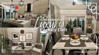 luxury family loft modern apartment - no gamepass ꒰ build & tour ꒱ bloxburg - itapixca builds