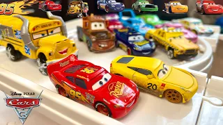 Looking for Lightning McQueen Cars: Lightning McQueen, Doc Hudson, Chick Hicks, Jackson Storm, Guido