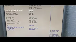 Включение материнской платы Intel DG41RQ +Xeon E5450