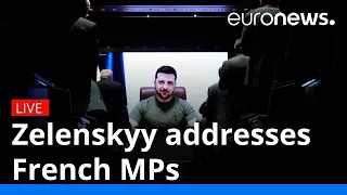 Zelenskyy addresses French MPs