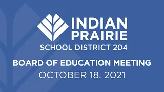 Board of Education Meeting: 10/18/2021
