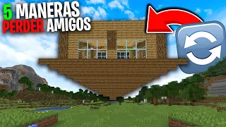 5 MANERAS de PERDER a tus AMIGOS en MINECRAFT con @GeloMC