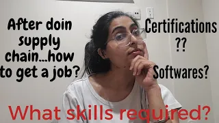 Jobs After Supply chain management| Certifications| Softwares?| Canada