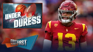 Caleb Williams, presumed #1 pick in the 2024 NFL Draft is Under Duress | NFL | FIRST THINGS FIRST