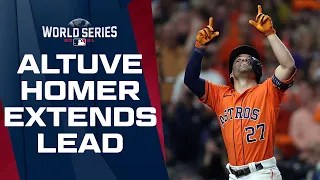 Jose Altuve's HISTORIC homer extends Astros lead! (Hit 22nd career postseason HR, 2nd most EVER!)