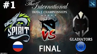СПИРИТ В ФИНАЛЕ ИНТА! | Spirit vs Gladiators #1 (BO5) GRAND FINAL | The International 2023
