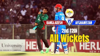 All Wickets || Bangladesh vs Afghanistan || 2nd T20i || Afghanistan tour of Bangladesh 2023