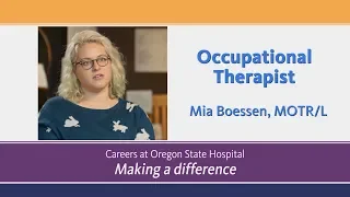 Occupational Therapist : Careers in Mental Health