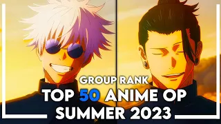 Top 50 Anime Openings of Summer 2023 Group Rank