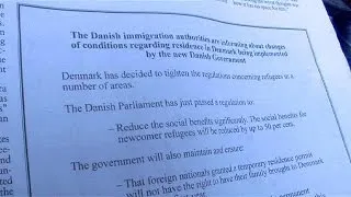 Дания ужесточает правила для мигрантов и честно объявляет об этом