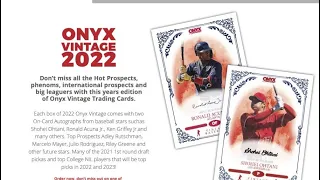 08/11/22 - eBay - 9 PM CDT - 2022 Onyx Vintage Baseball Full Case Player Break
