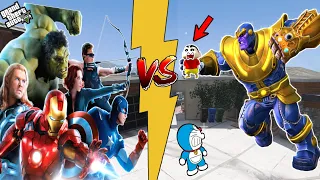 GTA 5 | THE END AVENGERS (EndGame) Vs THANOS - Final Battle In GTA 5