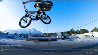 bunny hop slow motion bmx