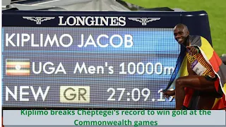 Jacob Kiplimo breaks Joshua Cheptegei's record to win Gold