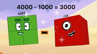 unlock Big numberblocks substraction | learn to count #numberblocks  @Educationalcorner110