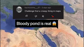 #621 creepy earth, pond of blood on google earth #shorts #googleearth #scary