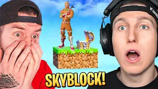 ÜBERLEBEN AUF 1 BLOCK in Fortnite! (mit Stanni)