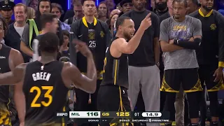 Dubs Win: WILD ENDING! Golden State Warriors VS Milwaukee Bucks | Final Minutes & Overtime