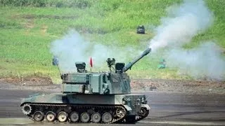 【最大射程40km・完全自動化】陸上自衛隊 99式自走155mm榴弾砲 実弾射撃｜Japan's Mitsubishi Type 99 155mm Self-propelled Howitzer