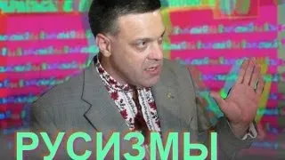 Тягнибок Вжив Русизми