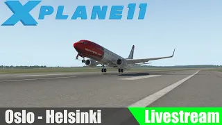 X-Plane 11 | Oslo - Helsinki | (ENGM - EFHK) [Boeing 737 MAX-8  - Norwegian] | EnjoyMyHitsYT