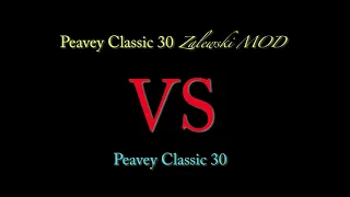 Peavey Classic 30 Zalewski MOD vs ORIGINAL