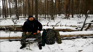 Поход в лес зимой без палатки. Ночевка. Вой волков, замерз как собака.