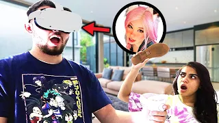 GAMING WITH GIRLS ONLINE TO SEE HOW MY GIRLFRIEND REACTS!