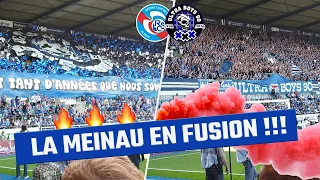 LES CHANTS DE LA MEINAU !! LE RETOUR DU PUBLIC ! - Strasbourg - SCO Angers, (Ultra boys 90 / UB90)