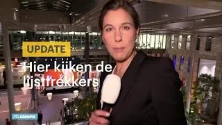 Hier kijken de lijsttrekkers naar de uitslagenavond