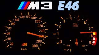 BMW M3 E46 Acceleration 0-270 Onboard + Burnout + Sound Beschleunigung Exhaust