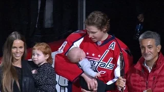 Backstrom honoured before game for 500 point milestone