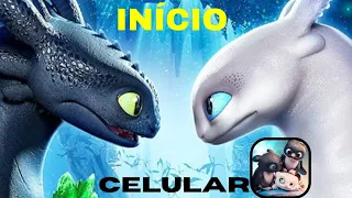 Como Treinar Seu Dragão jogo celular começo Gameplay