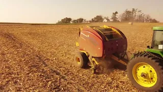 Baling Cornstalks