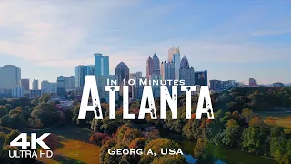 ATLANTA 2024 🇺🇸 Drone Aerial 4K Georgia | USA United States of America