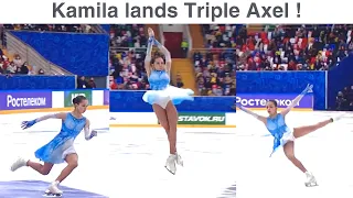 Kamila Valieva TRIPLE AXEL - Channel One Trophy Ladies Short Program (Камила Валиева)