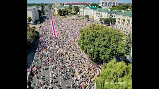 Приблизно 100 тисяч людей зібрались на масштабний марш у Мінську